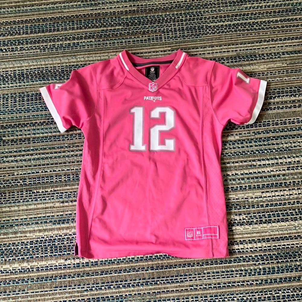 pink tom brady patriots jersey